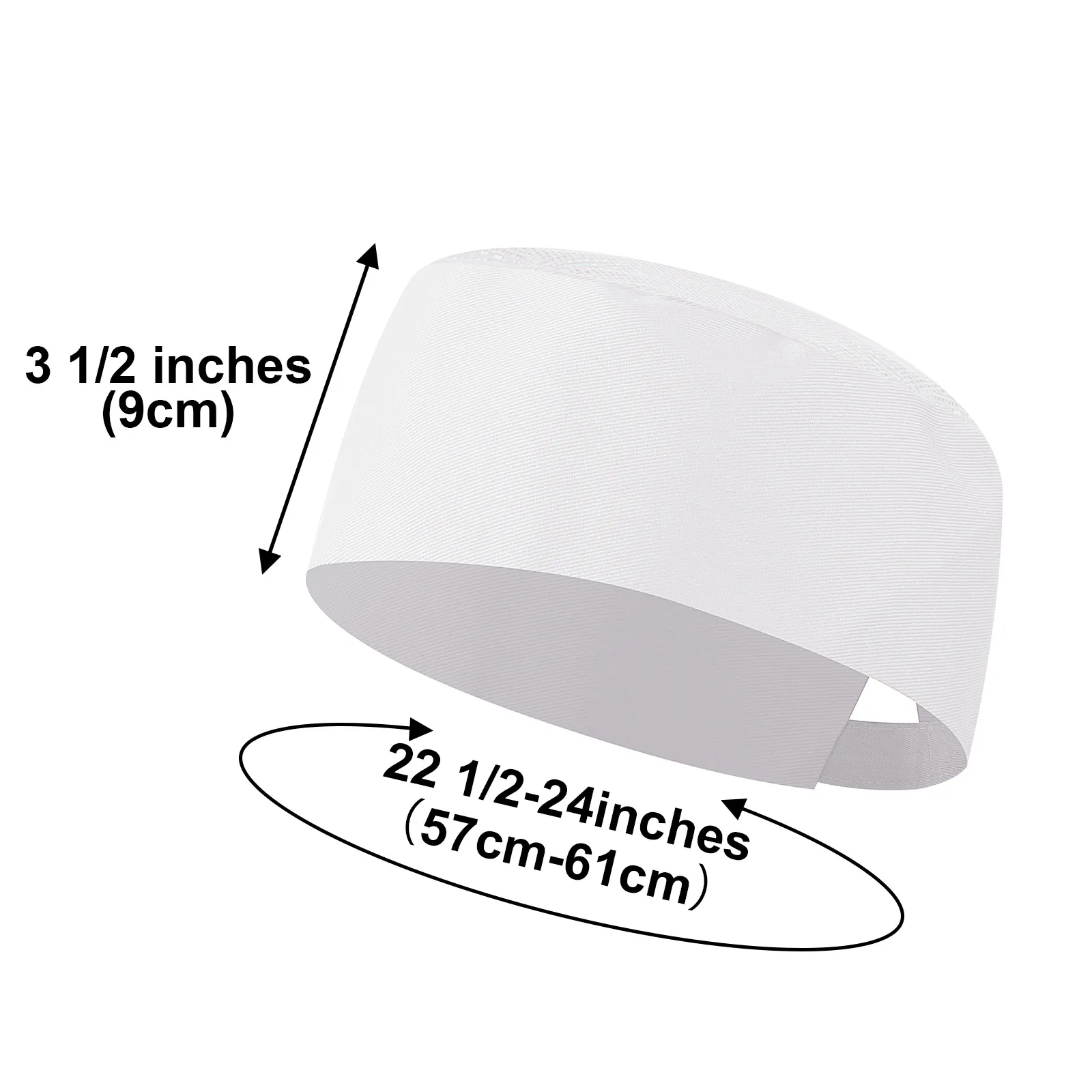 custom flat top chef hat mesh - corporate gift wholesale supplier - view 2