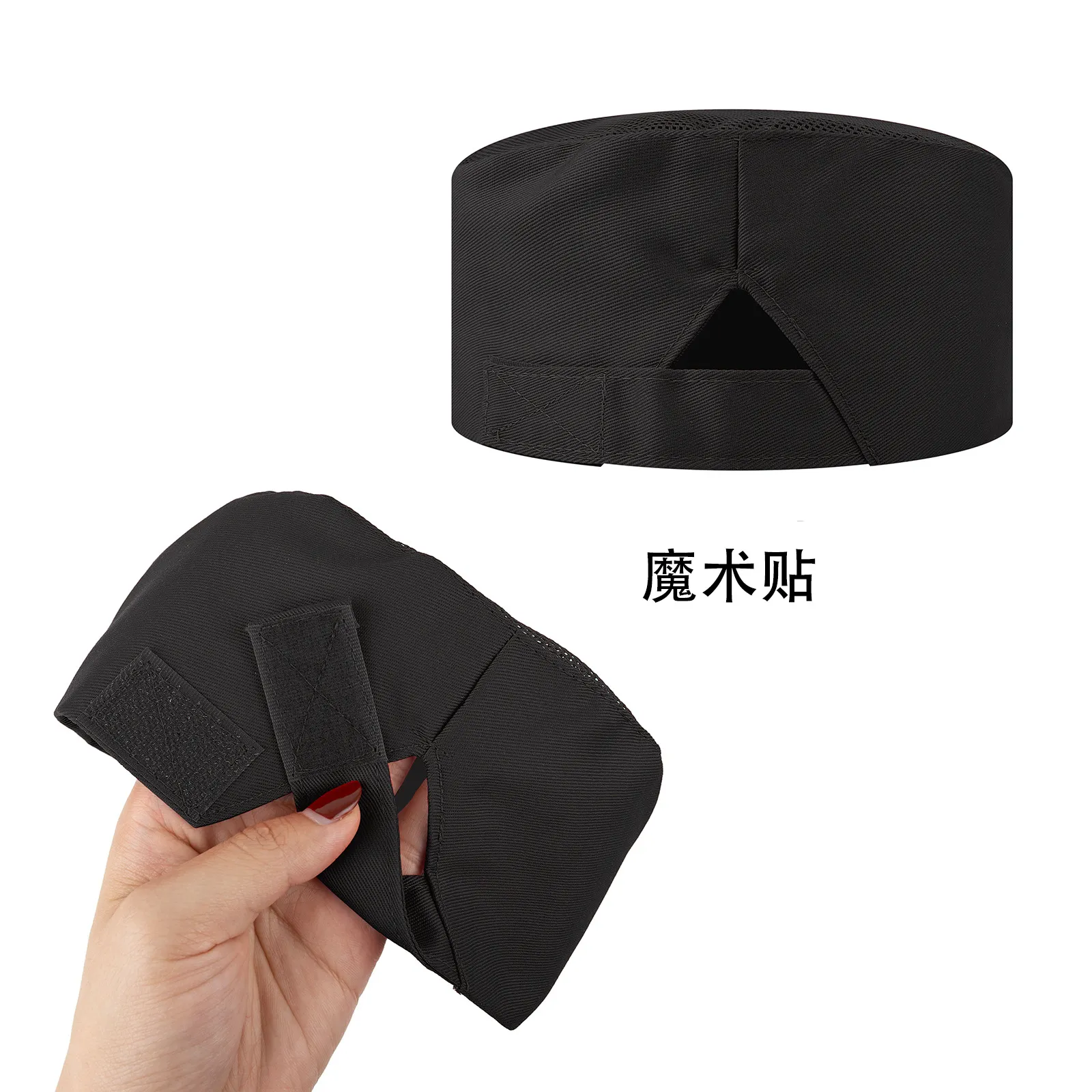 custom flat top chef hat mesh - corporate gift wholesale supplier - view 3