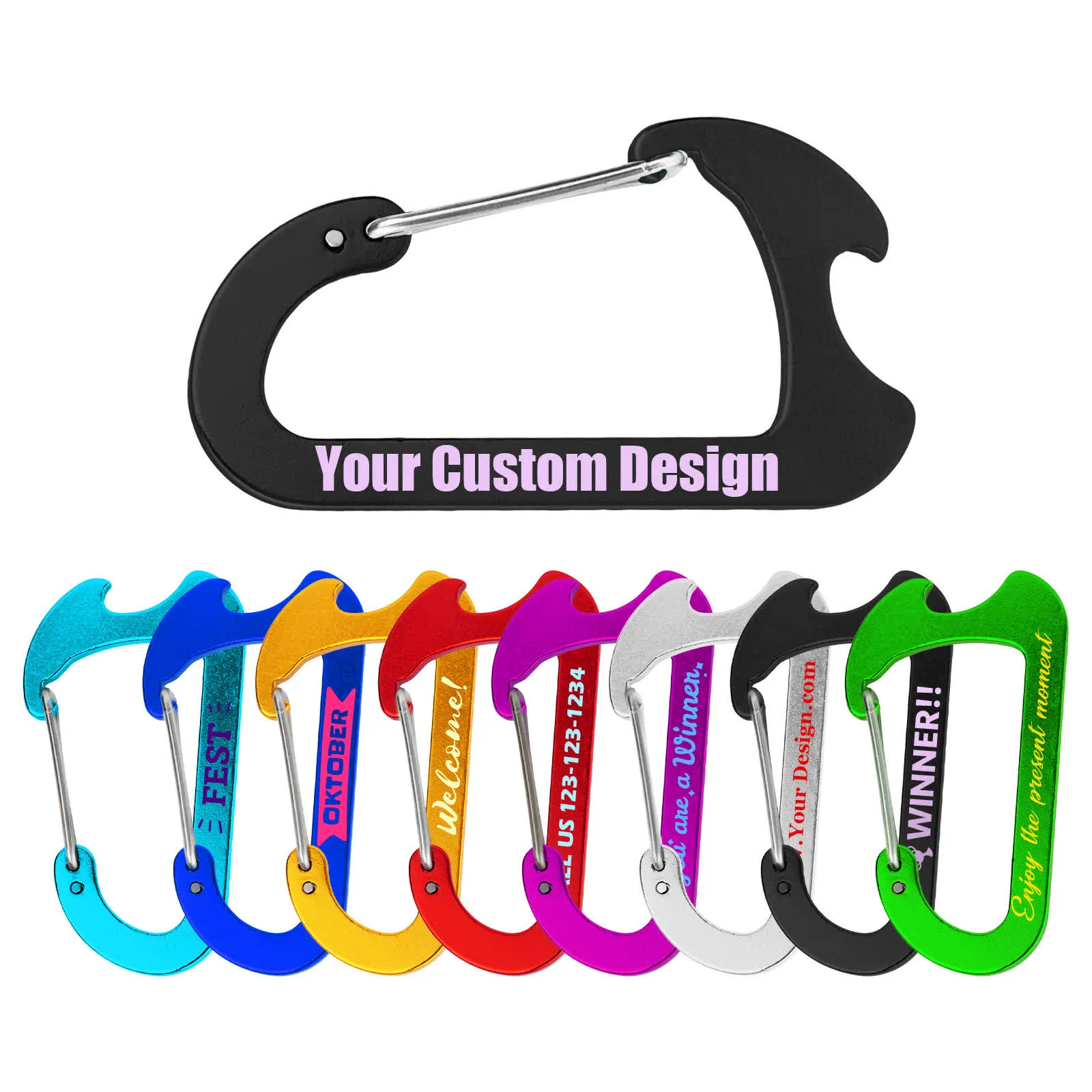 custom aluminum carabiner bottle opener - buy wholesale direct from manufacturer