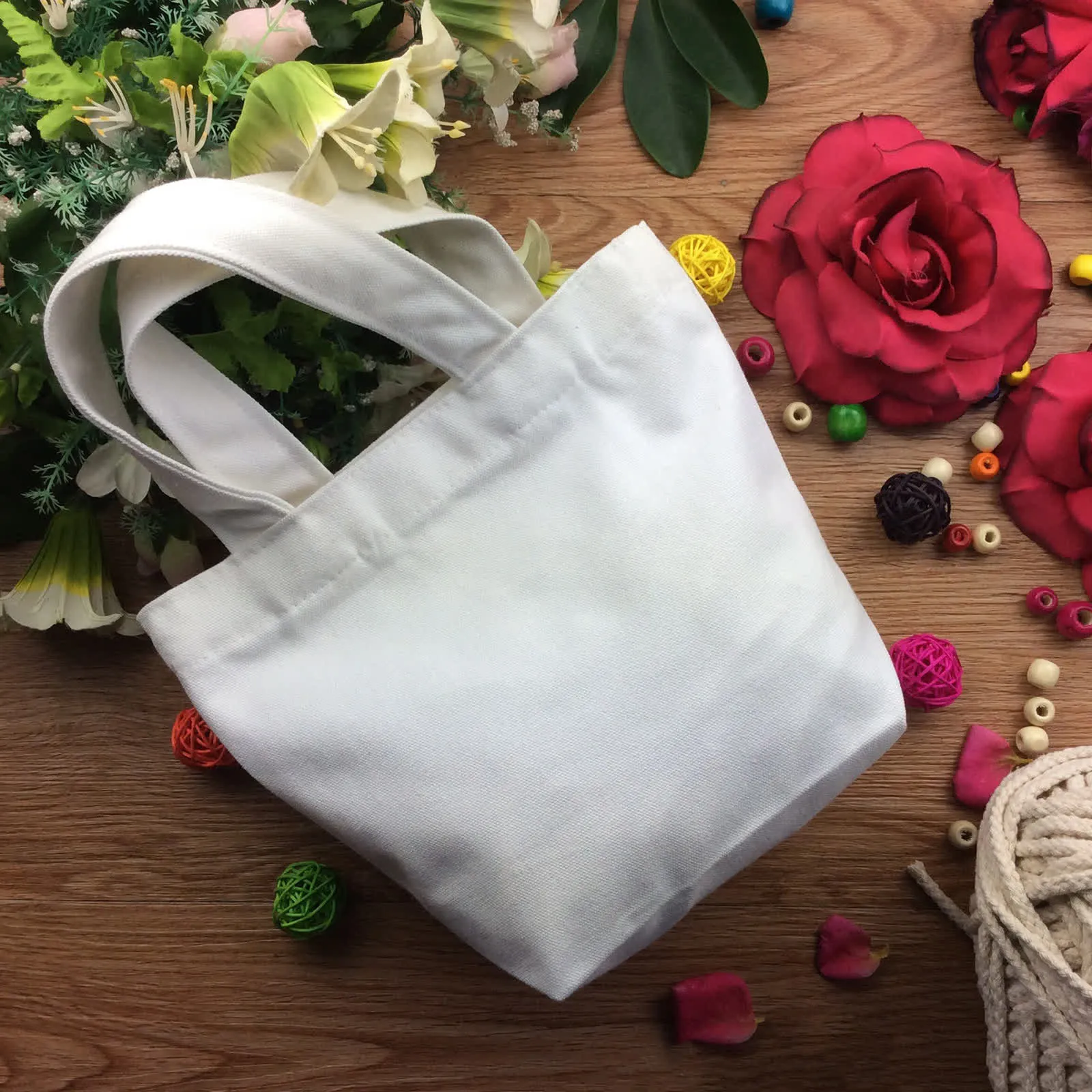 custom canvas tote shopping bag eco - request RFQ factory direct - view 2