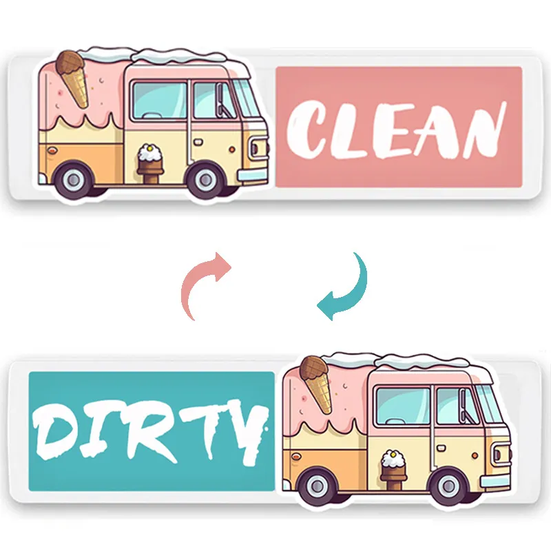 custom dishwasher slide magnet sign - private label service available