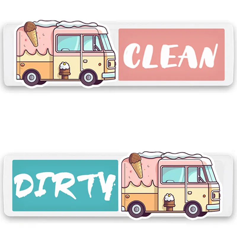 custom dishwasher slide magnet sign - private label service available - view 3