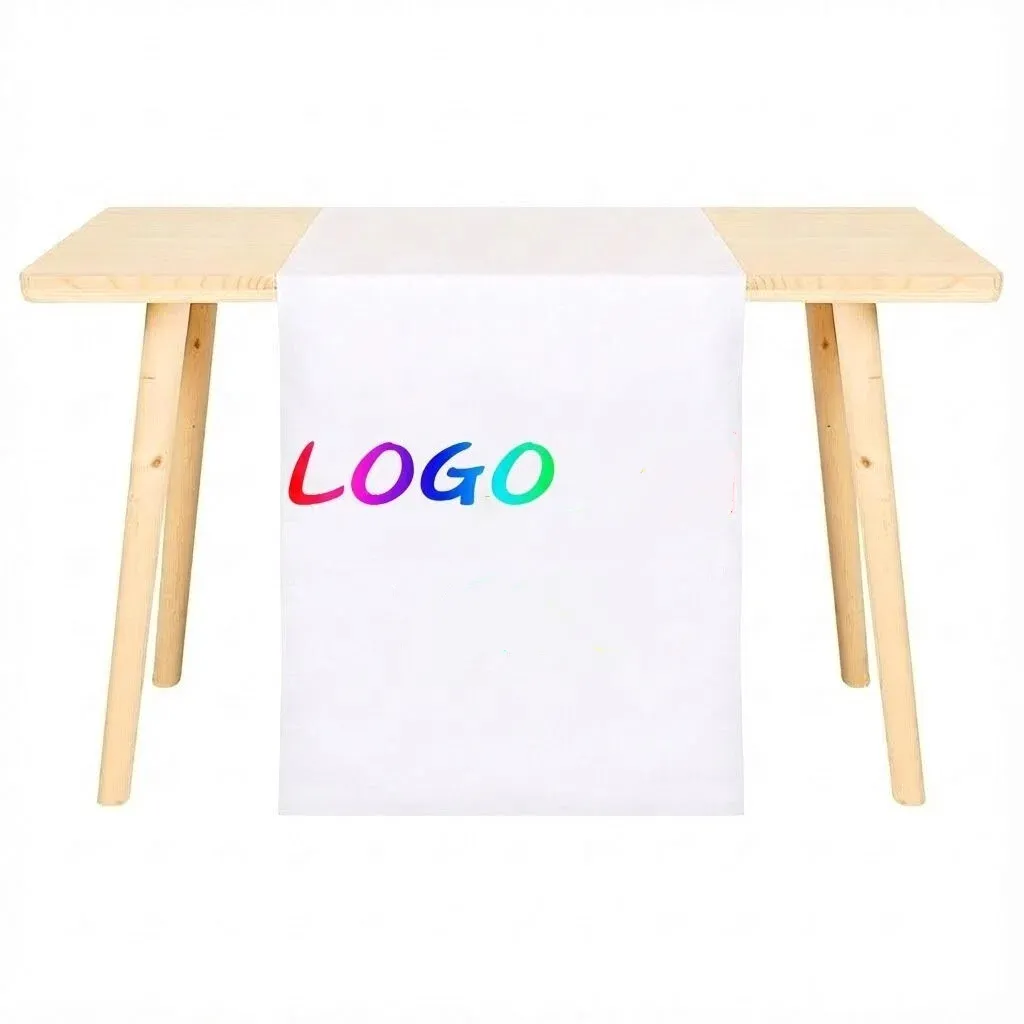 custom printed table runner exhibition - free sample on request
