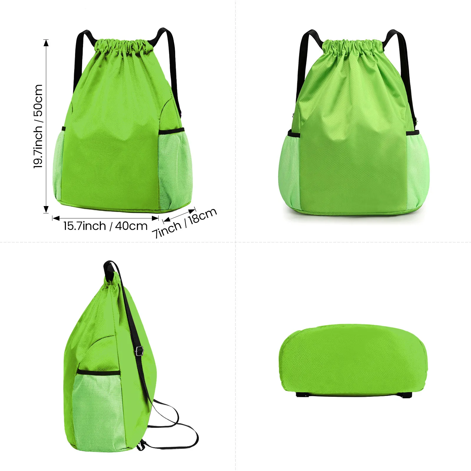 custom basketball football drawstring bag - 7-day sample lead time