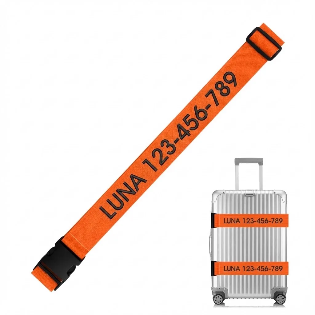 custom extra long luggage strap belt - factory direct wholesale price - view 3