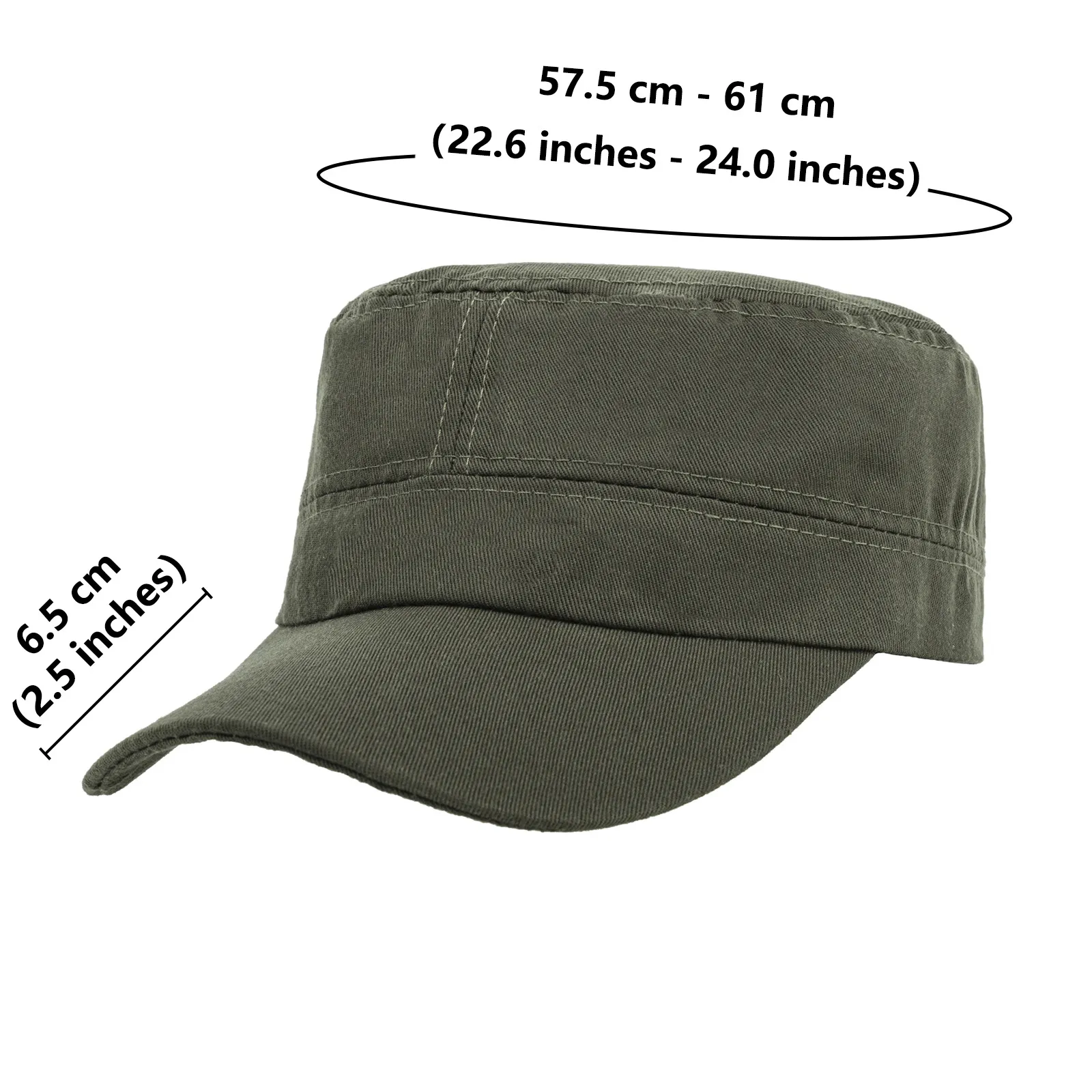custom flat top military cadet hat - OEM custom logo accepted