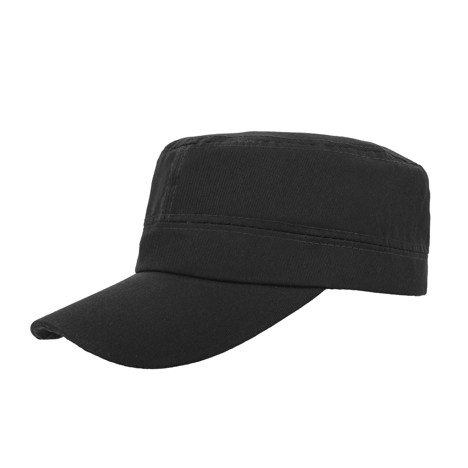 custom flat top military cadet hat - OEM custom logo accepted - view 2