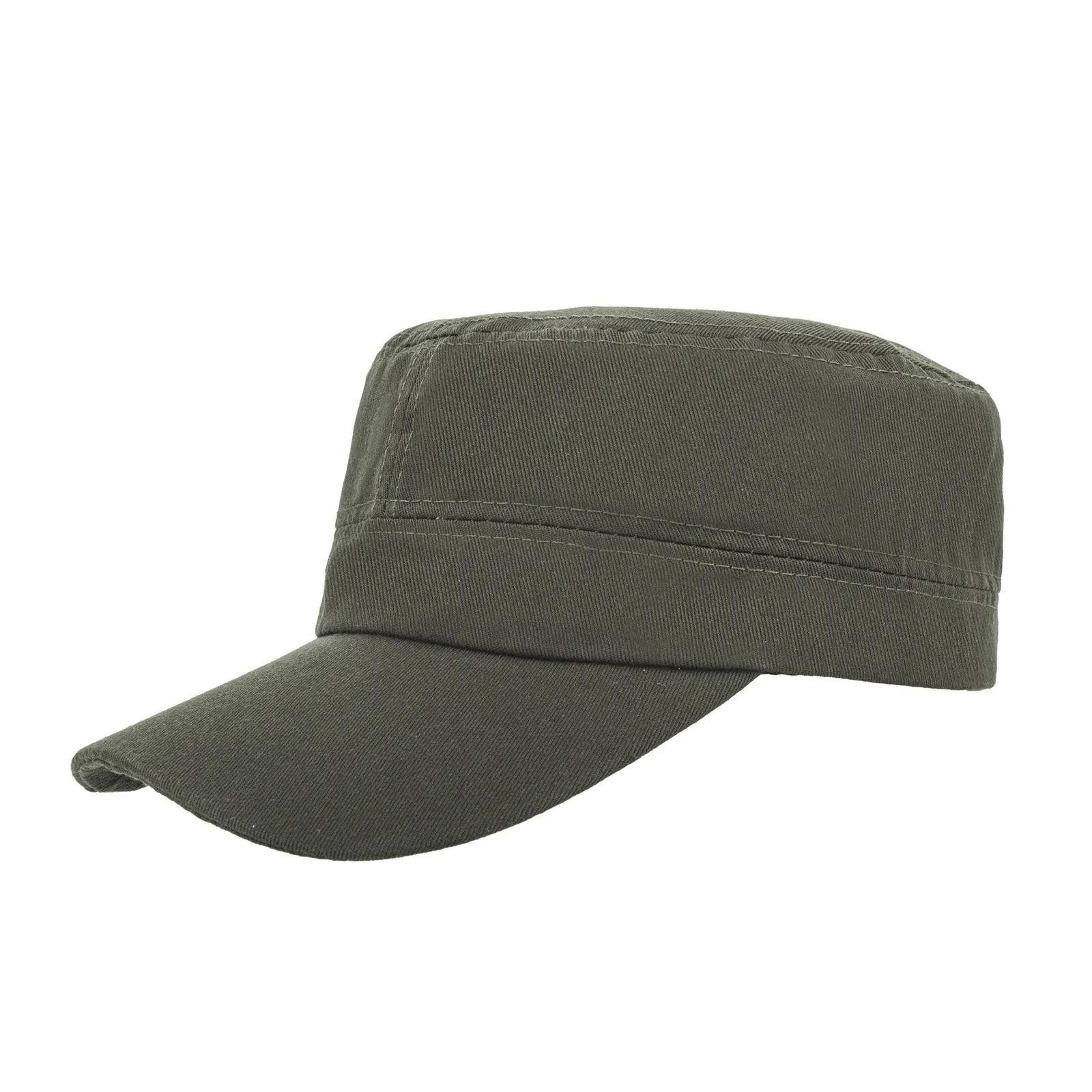 custom flat top military cadet hat - OEM custom logo accepted - view 4