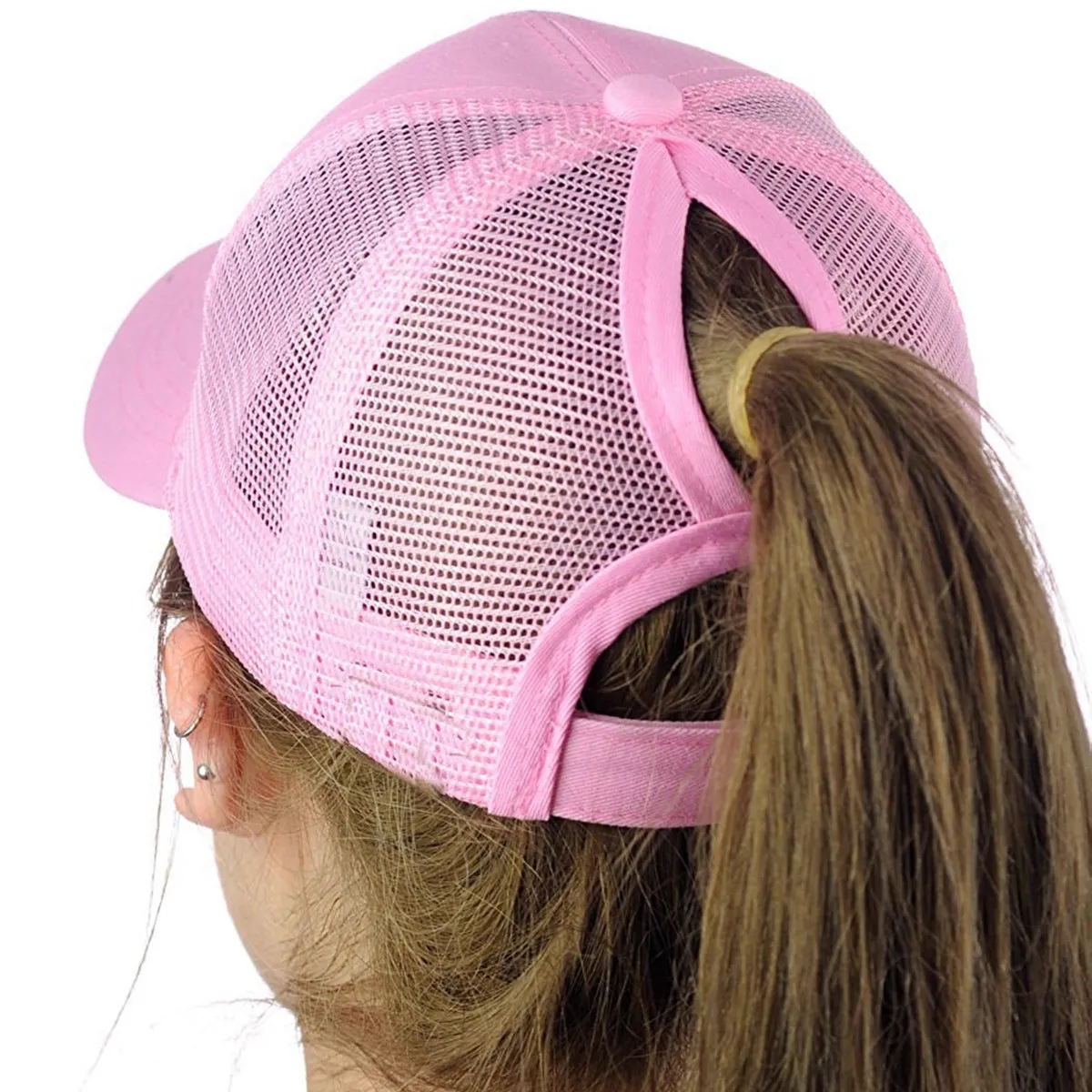 custom ponytail mesh baseball cap straw - ODM OEM service available