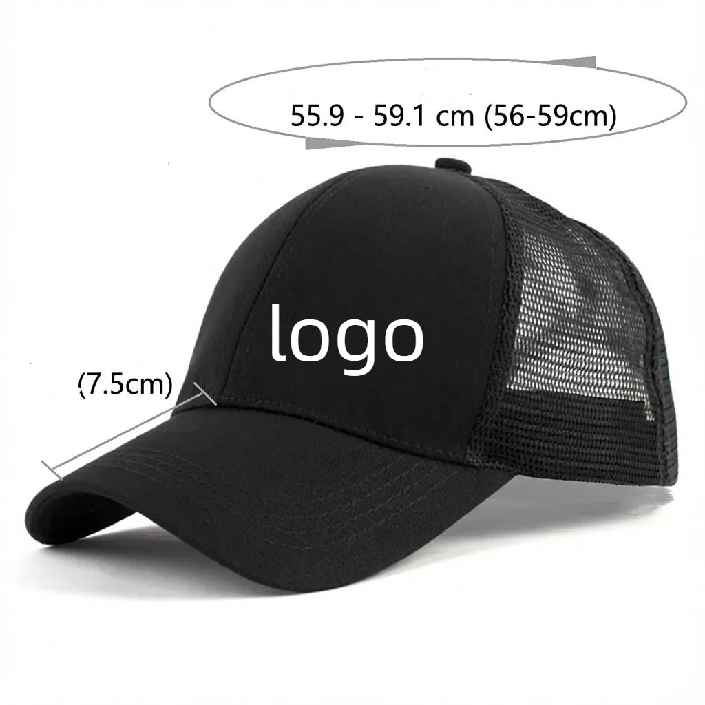 custom ponytail mesh baseball cap straw - ODM OEM service available - view 2