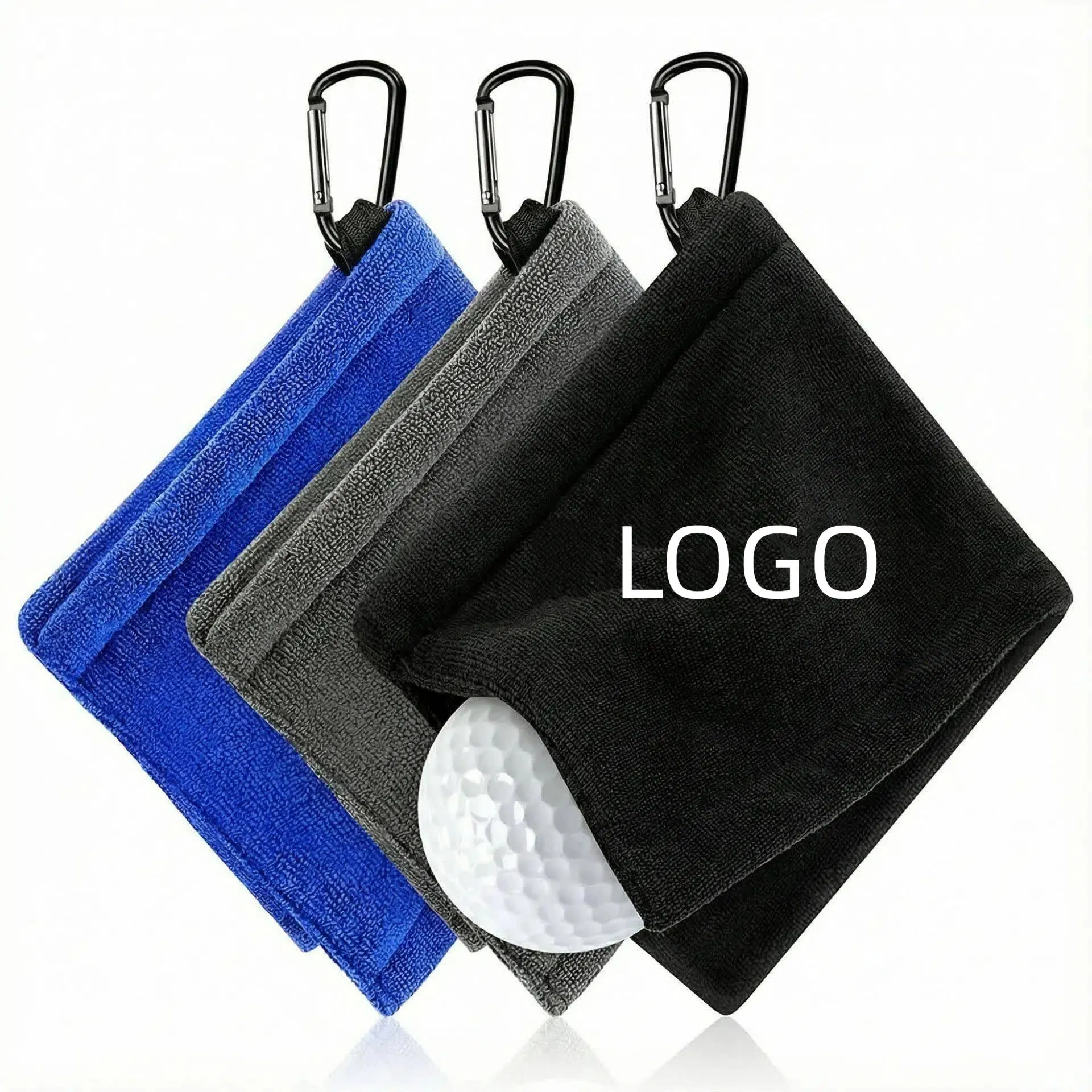 custom golf club cleaning towel - custom color and size accepted - view 2