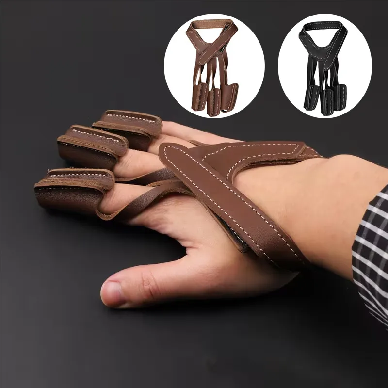 archery finger tab protector leather - private label service available