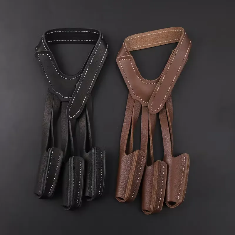 archery finger tab protector leather - private label service available - view 2