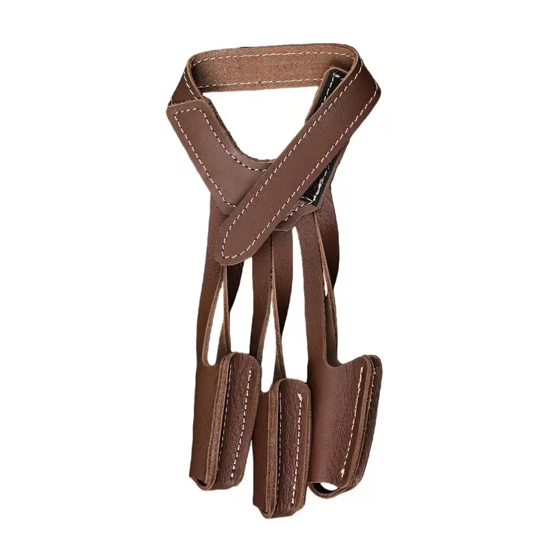 archery finger tab protector leather - private label service available - view 5