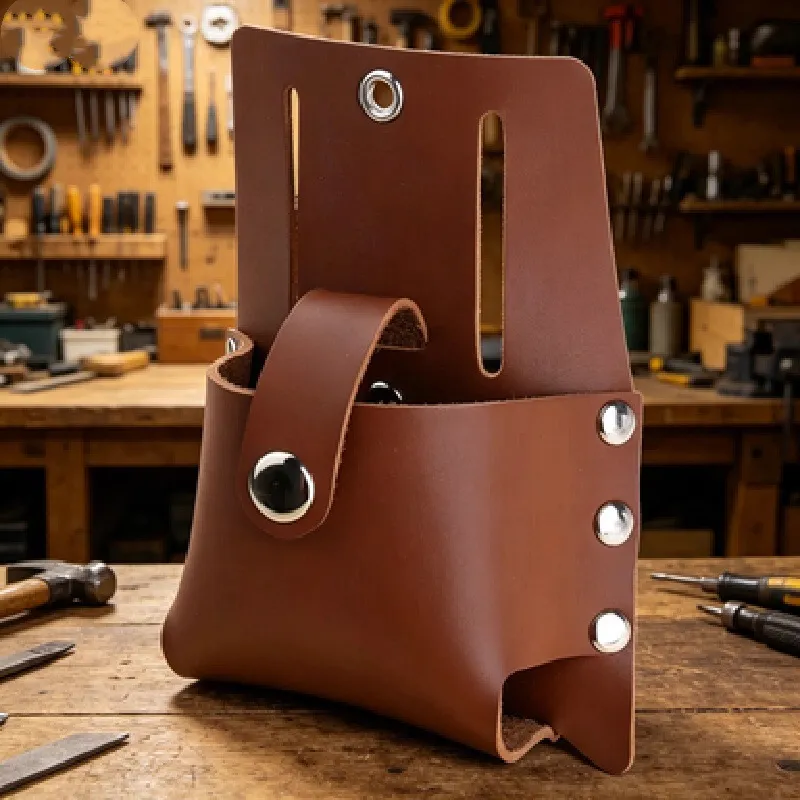 leather tape measure belt holder construction - ODM OEM service available - view 2