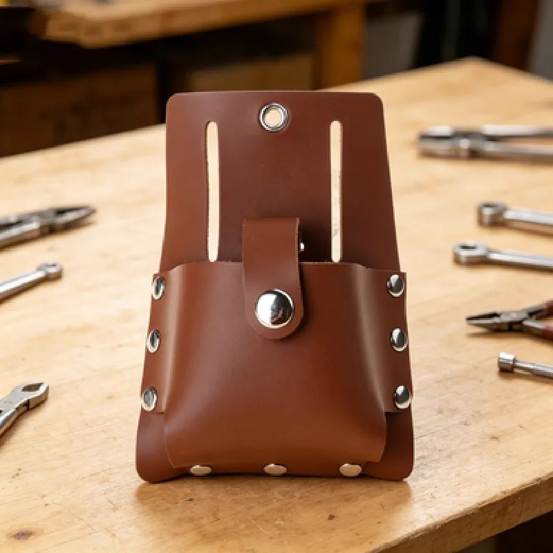 leather tape measure belt holder construction - ODM OEM service available - view 3