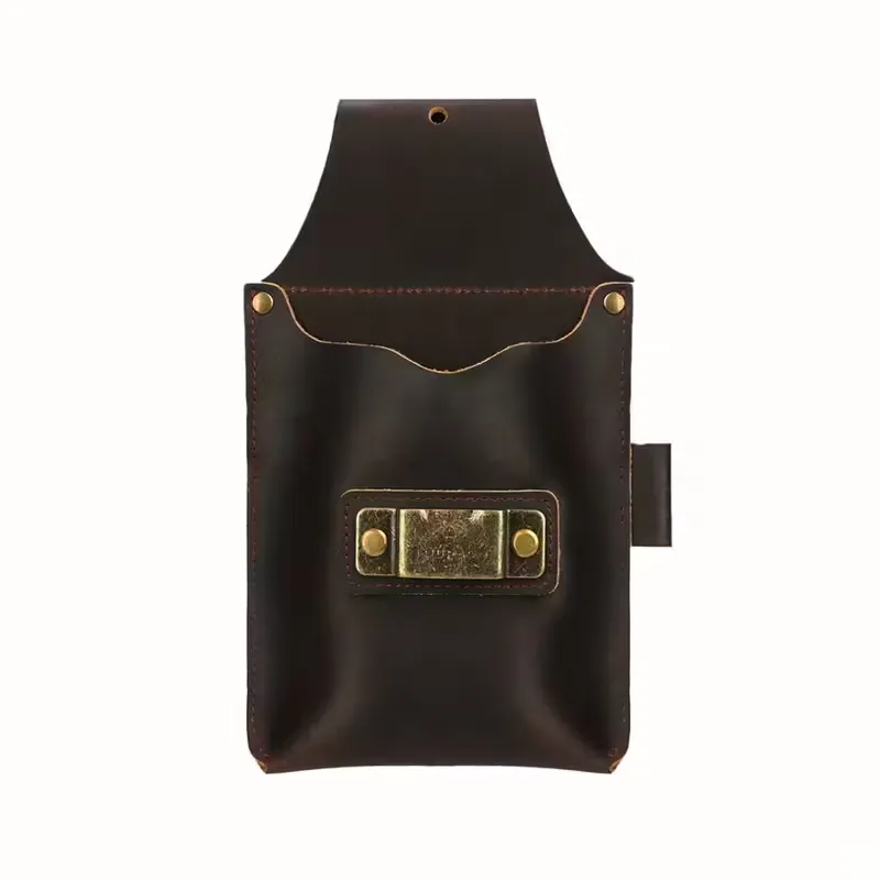tape measure leather holster belt - custom color and size accepted - view 5