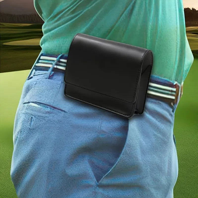 pu leather golf ball snap pouch - MOQ 20pcs factory direct - view 2
