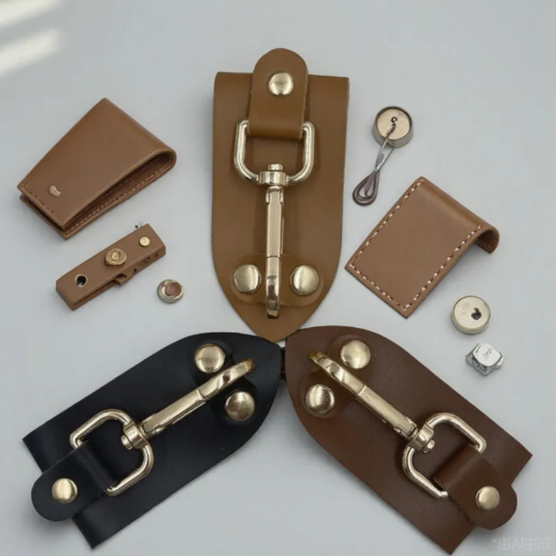 vintage leather belt loop keychain - B2B direct from factory China - view 2