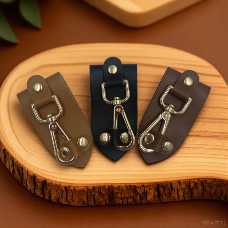 vintage leather belt loop keychain - B2B direct from factory China - view 4