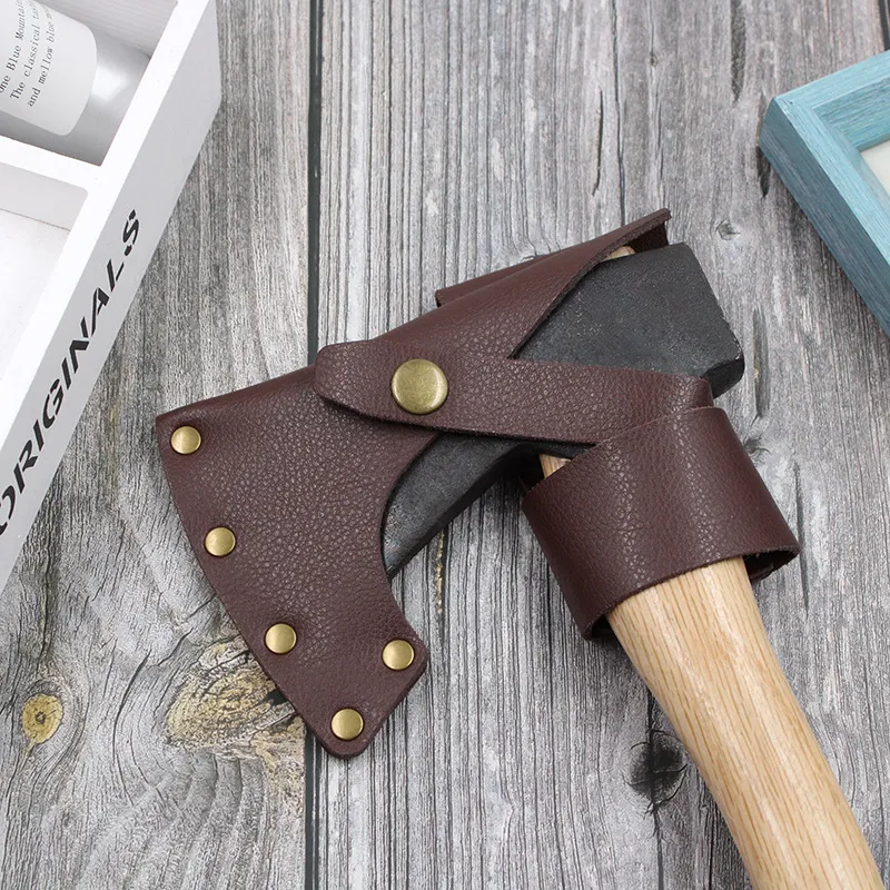 leather axe head sheath belt holster
