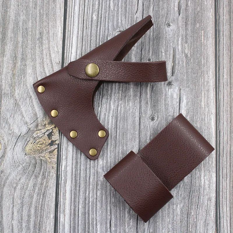 leather axe head sheath belt holster - view 2