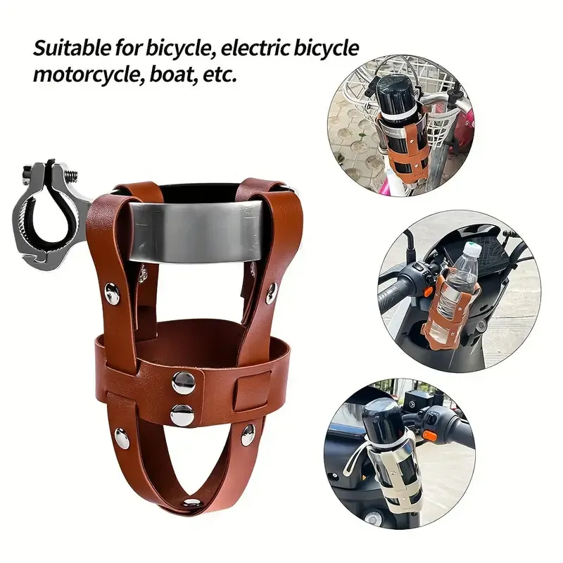 leather bicycle water bottle cage - wholesale price for global buyers - view 2