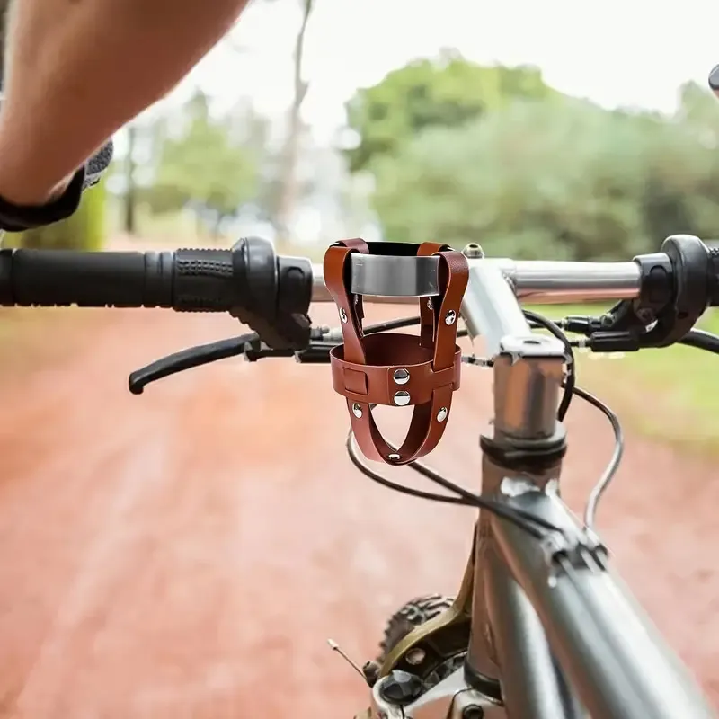 leather bicycle water bottle cage - wholesale price for global buyers - view 4