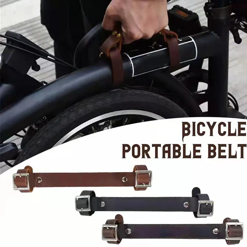 leather bicycle carry handle strap - B2B wholesale inquiry welcome - view 2