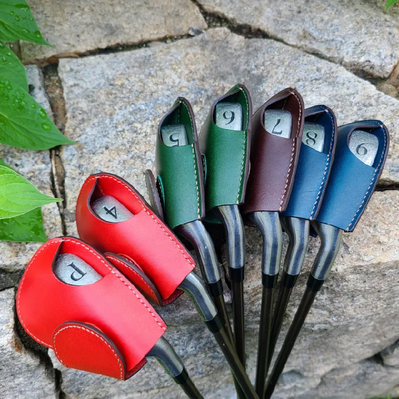 golf iron head cover laser engraved - OEM custom logo accepted - view 2