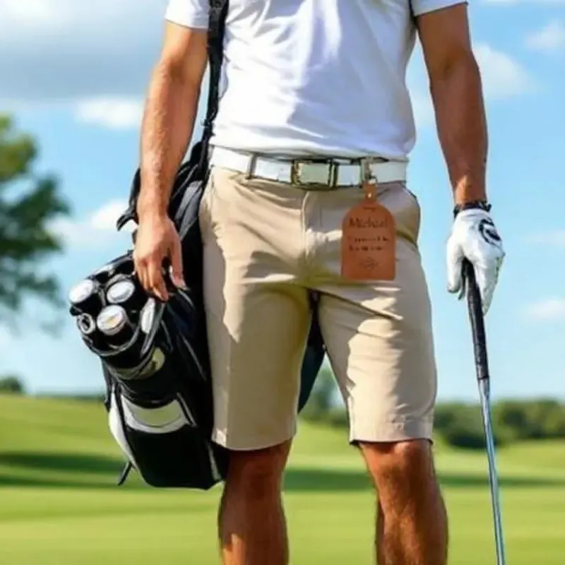 pu leather golf tee holder keychain - free sample on request - view 2