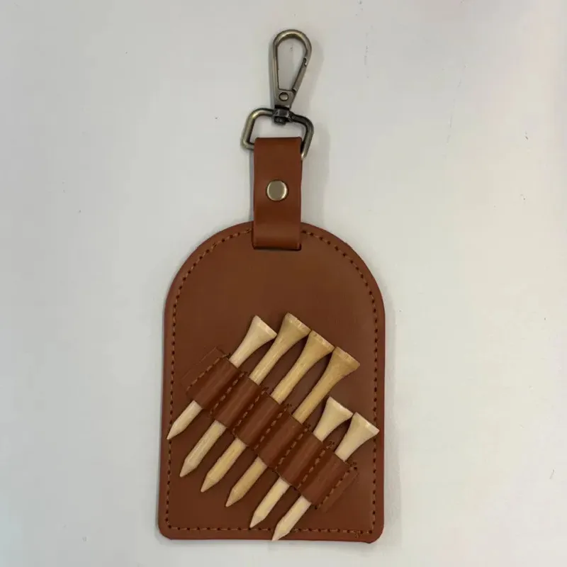 pu leather golf tee holder keychain - free sample on request - view 5