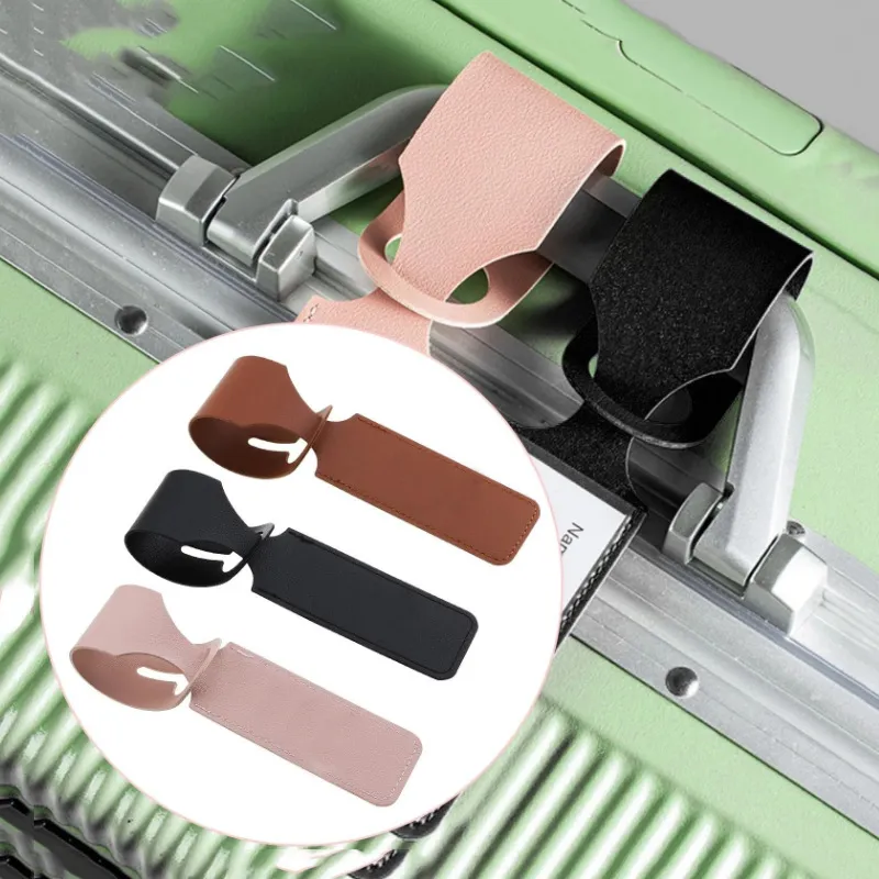 pu leather luggage tag laser engraved - corporate gift wholesale supplier