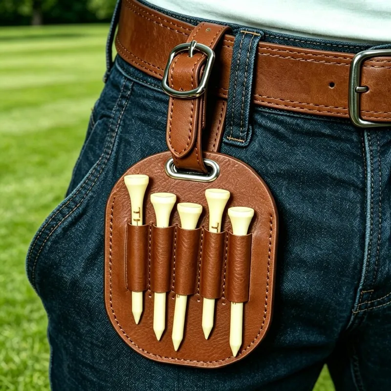 pu leather golf tee holder stand - request RFQ factory direct