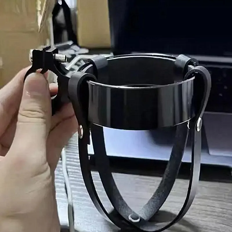 leather bicycle water bottle holder - view 4