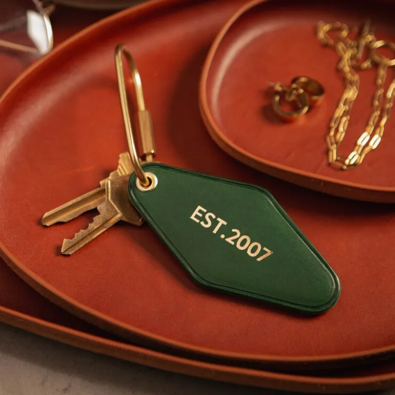 leather keychain key ring vintage hotel - wholesale price for global buyers