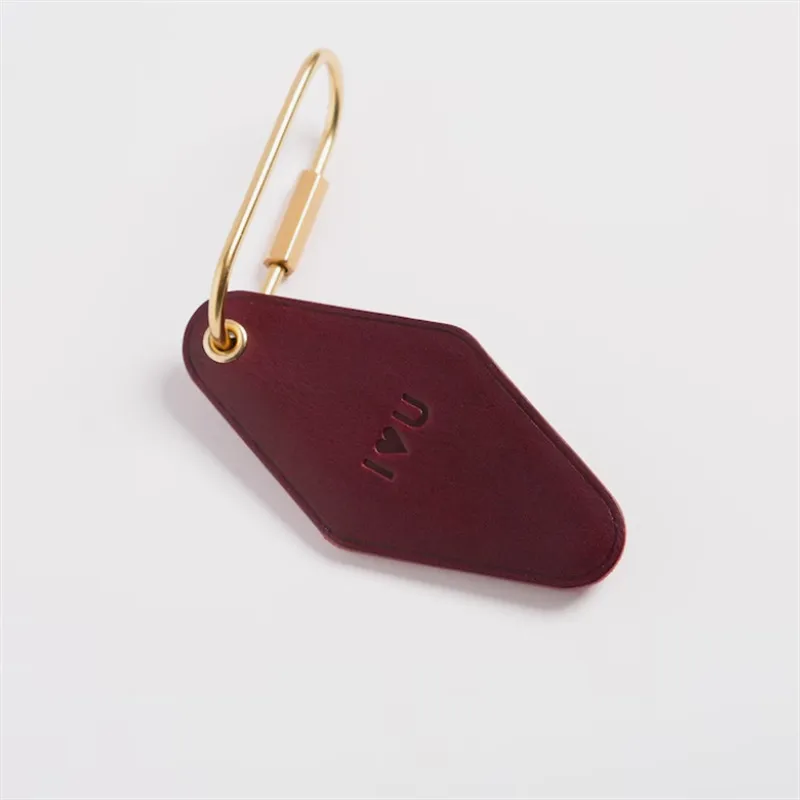 leather keychain key ring vintage hotel - wholesale price for global buyers - view 5