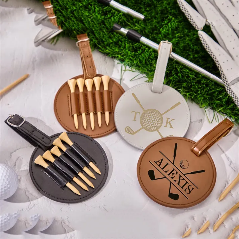leather golf bag tag groomsmen gift - factory direct wholesale price