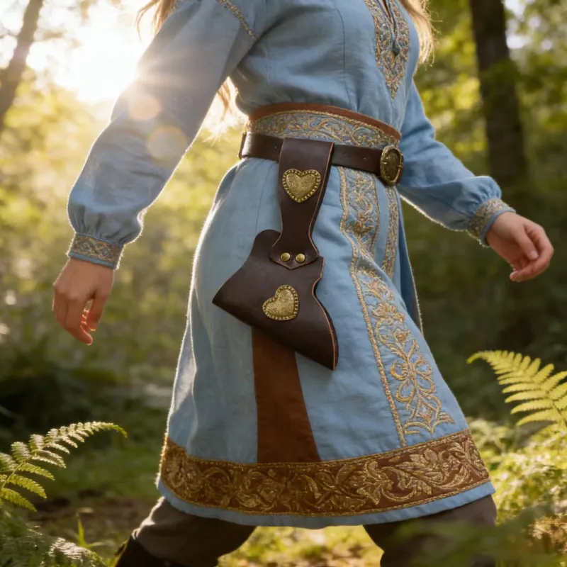 medieval swordsman sword belt scabbard - bulk order discount available - view 2