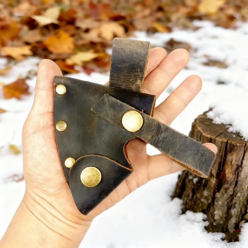 leather axe belt holster hatchet sheath - OEM custom logo accepted
