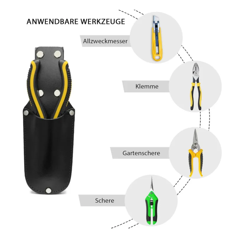 pu leather pruning shears holster - ODM OEM service available - view 3