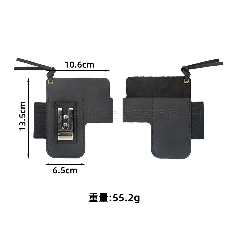 genuine leather edc flashlight holster - MOQ 20pcs factory direct - view 4