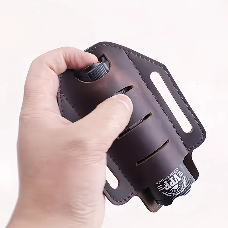 camping flashlight belt pouch fishing - low MOQ custom order