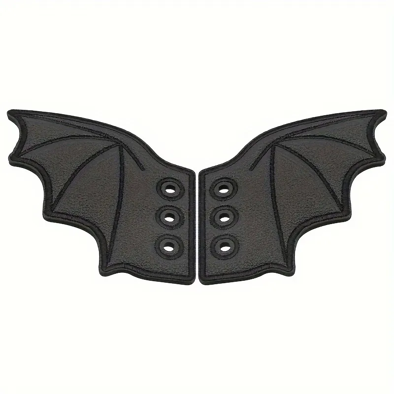 bat wing boot charms pu leather - free sample on request - view 5