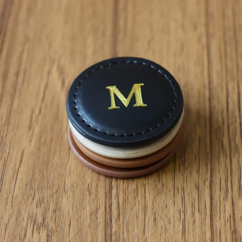 leather golf ball marker gift - trade show giveaway supplier - view 2