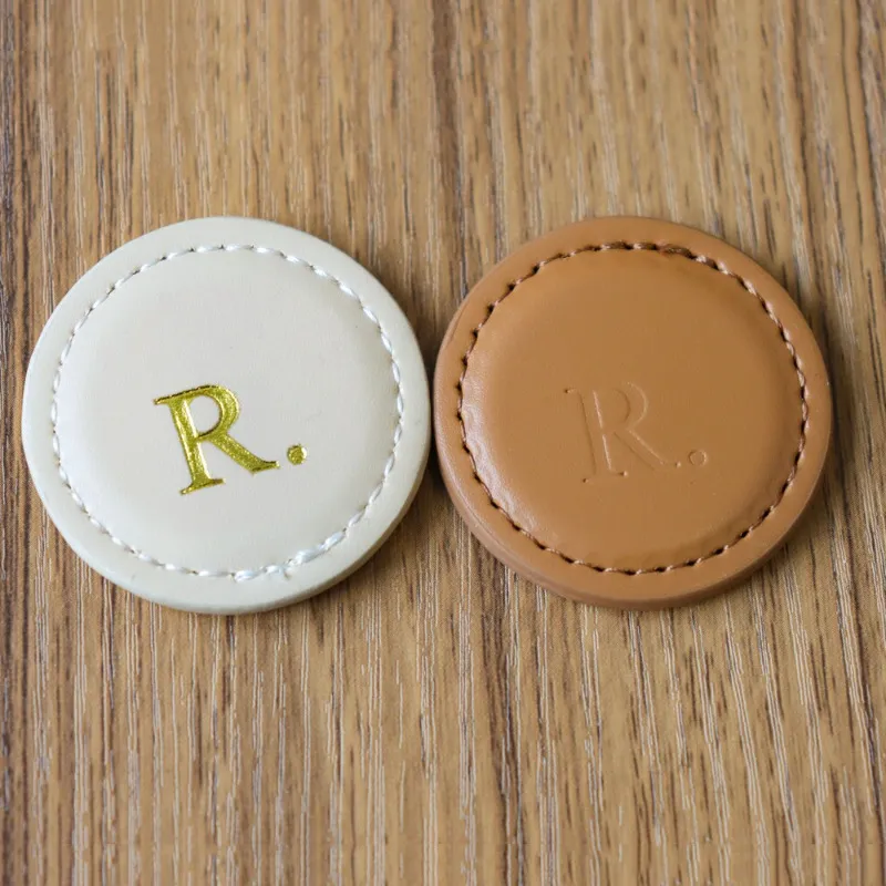 leather golf ball marker gift - trade show giveaway supplier - view 3