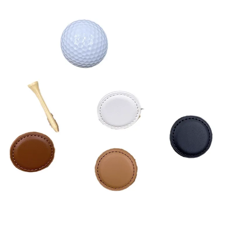 leather golf ball marker gift - trade show giveaway supplier - view 5