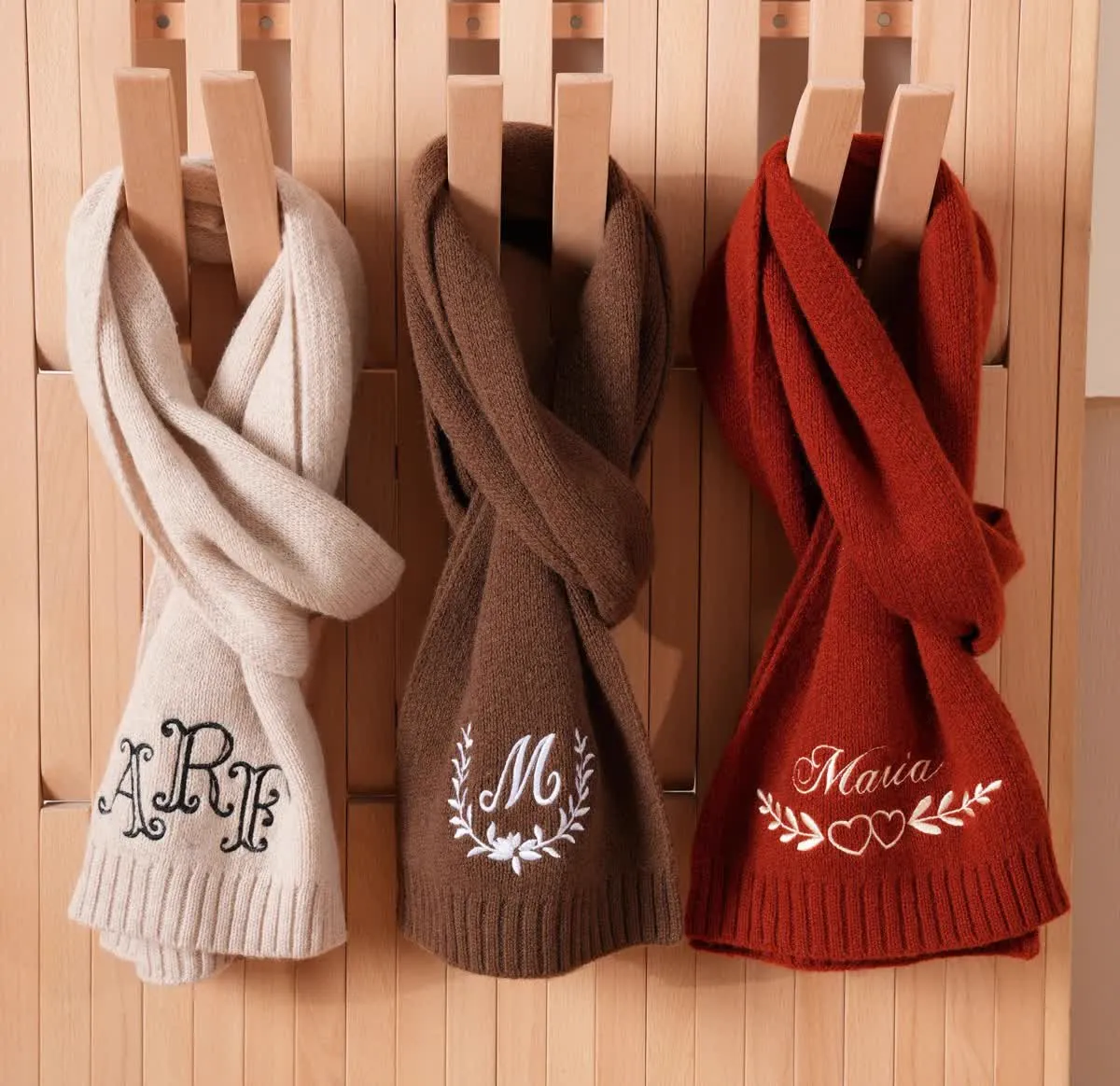 custom cashmere feel scarf personalized name - buy wholesale direct from manufacturer - view 2