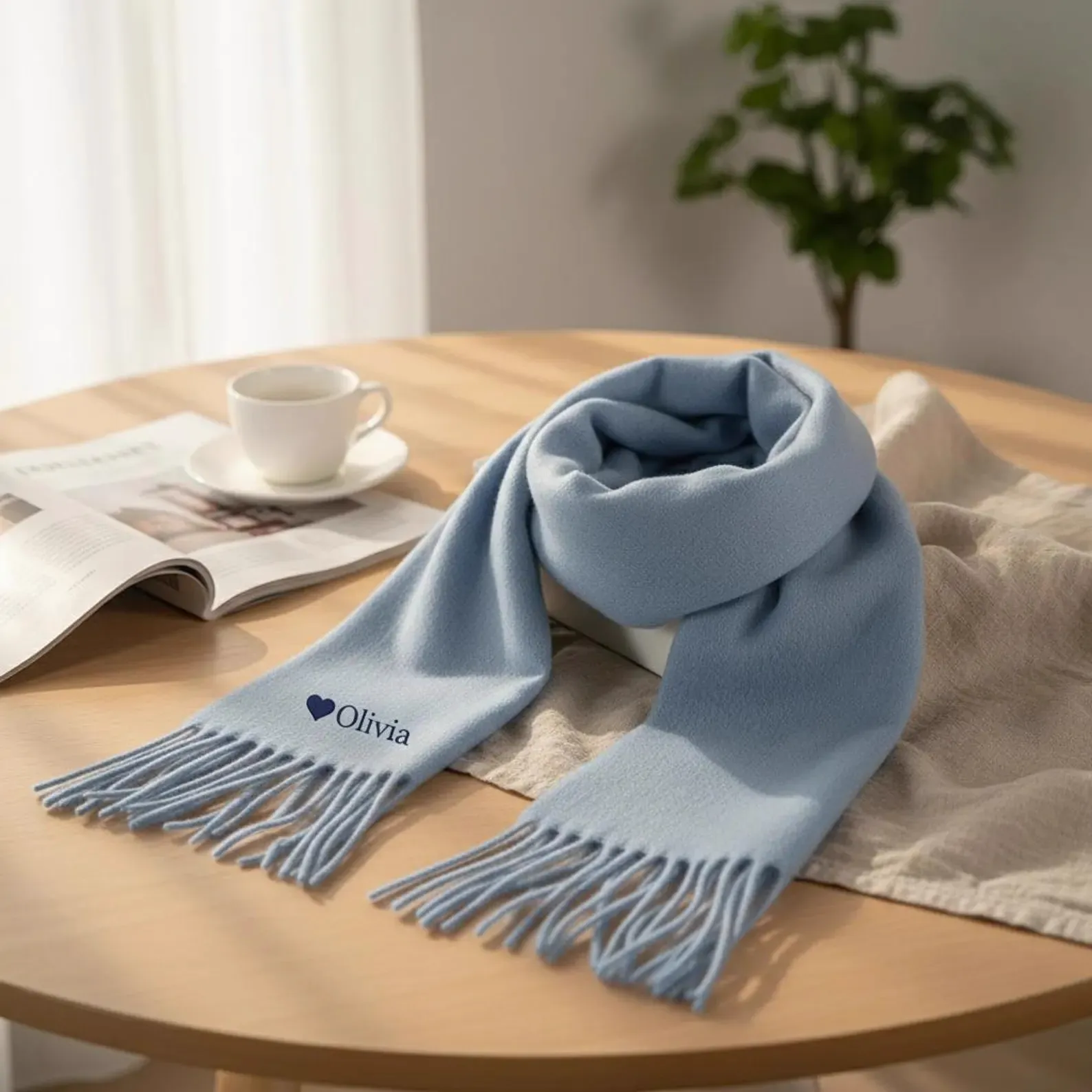 custom cashmere feel gift scarf - get quote wholesale price