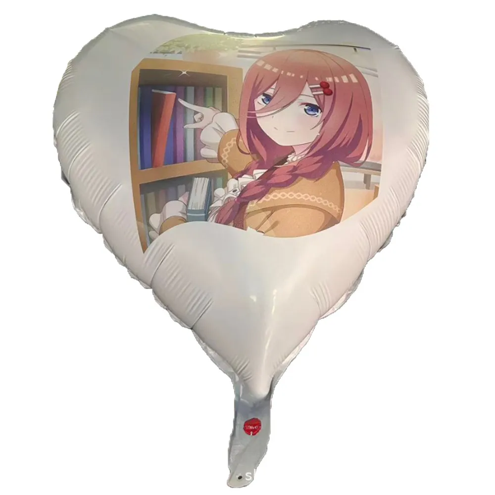 custom heart foil balloon 18 inch - view 3